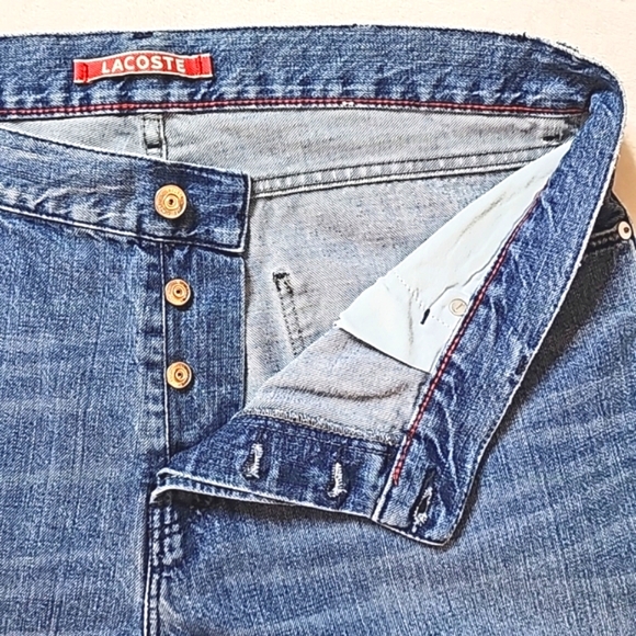 🐊Lacoste Live Denim Jeans. Mens Size: Waist 36x33 Inseam. - Picture 7 of 13